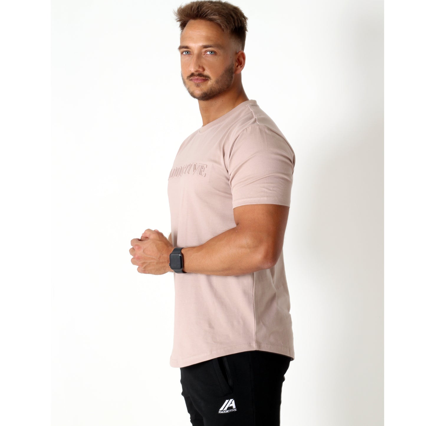 Emboss Tee - Tan - 2 Addictive