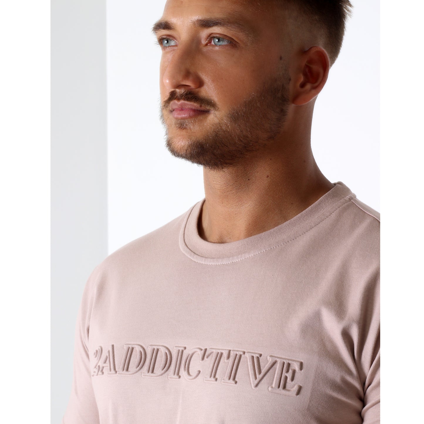 Emboss Tee - Tan - 2 Addictive