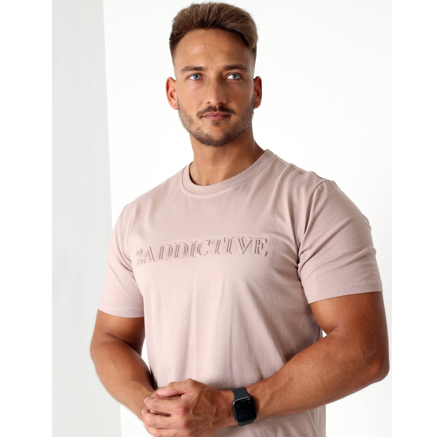 Emboss Tee - Tan - 2 Addictive