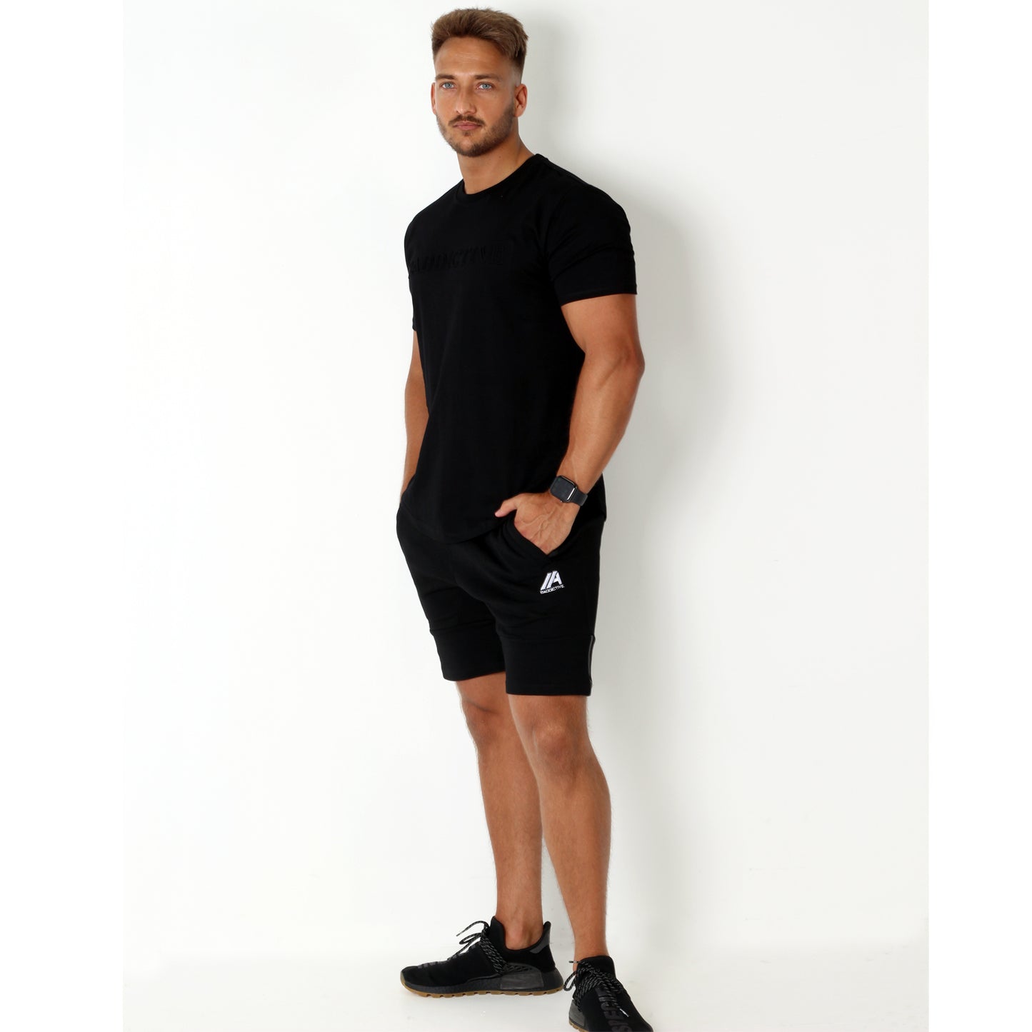 Emboss Tee - Black - 2 Addictive