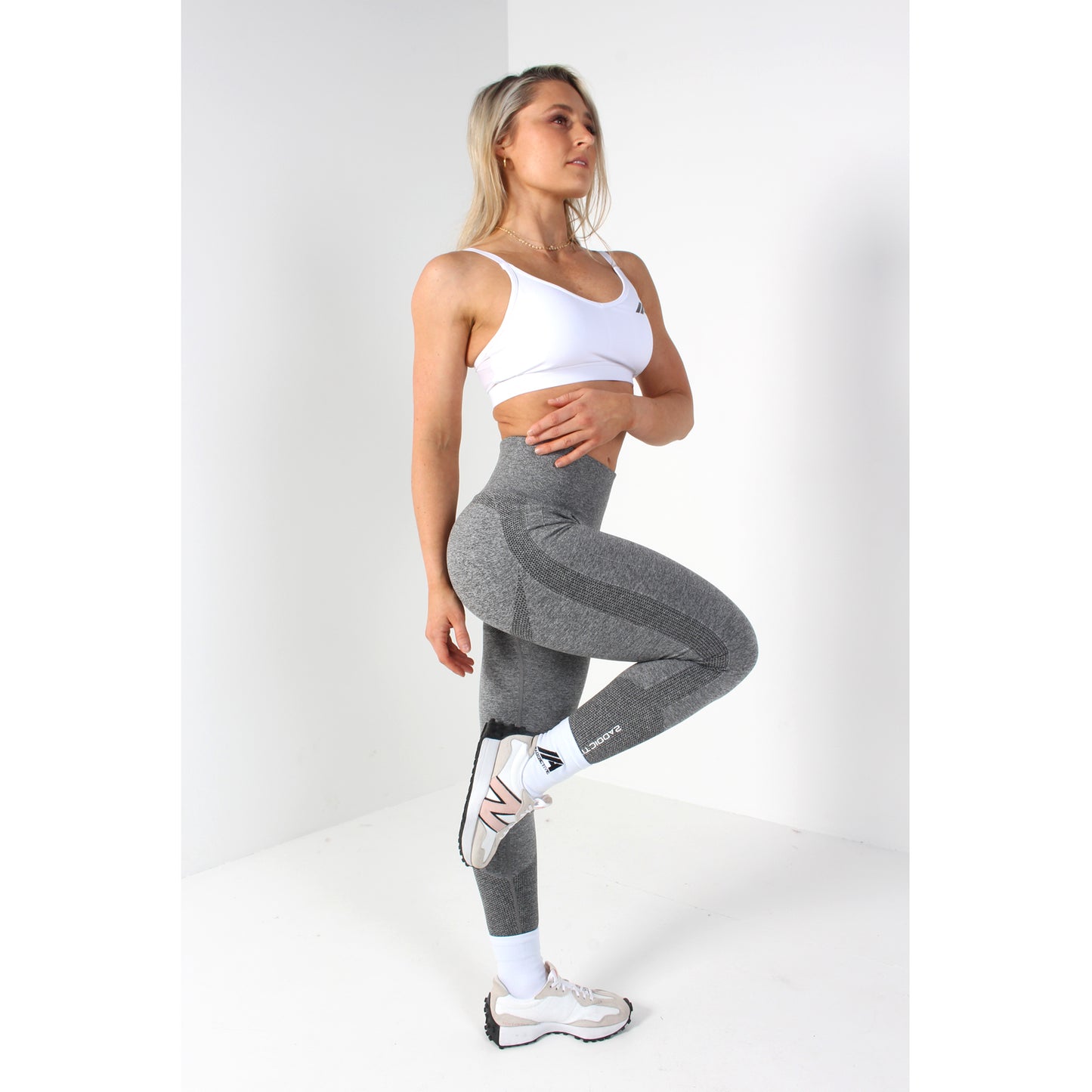 Sculpt Seamless Series – Grey Leggings - 2 Addictive