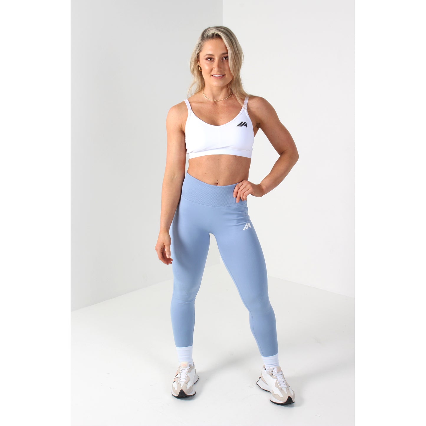 Sculpt Seamless Series – Sky Blue Leggings - 2 Addictive