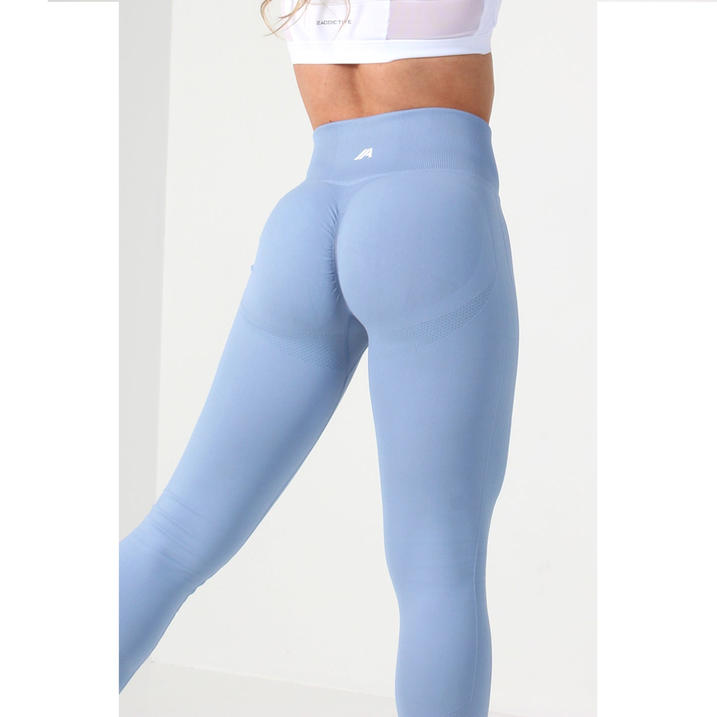 Sculpt Seamless Series – Sky Blue Leggings - 2 Addictive