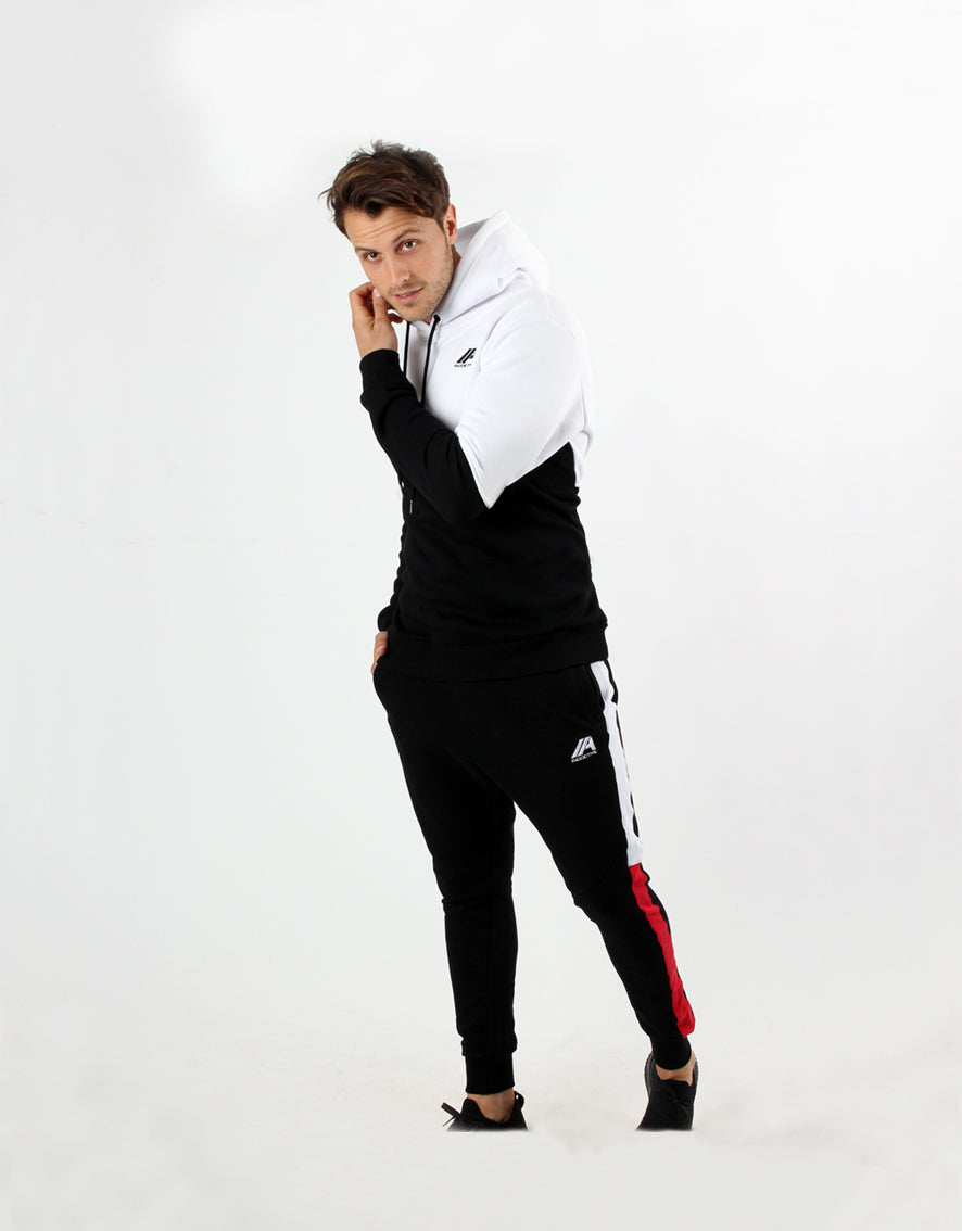 Dual Hoodie - White/ Black - 2 Addictive