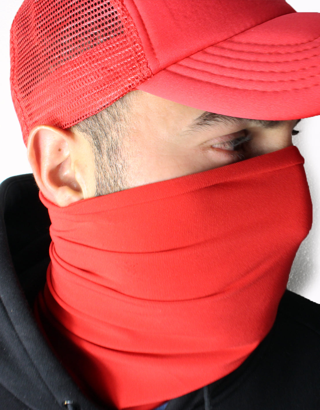 NEW Light Weight Neck Warmer/ Face covering - Red - 2 Addictive