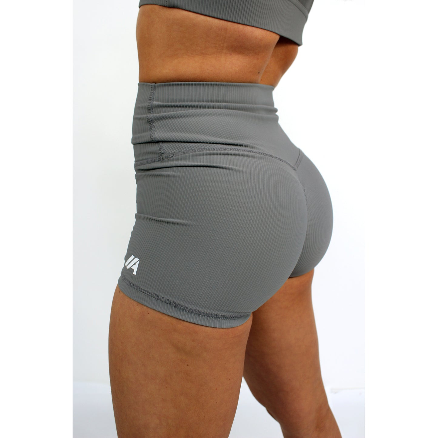 Ribbed Series - Shorts – Grey - 2 Addictive
