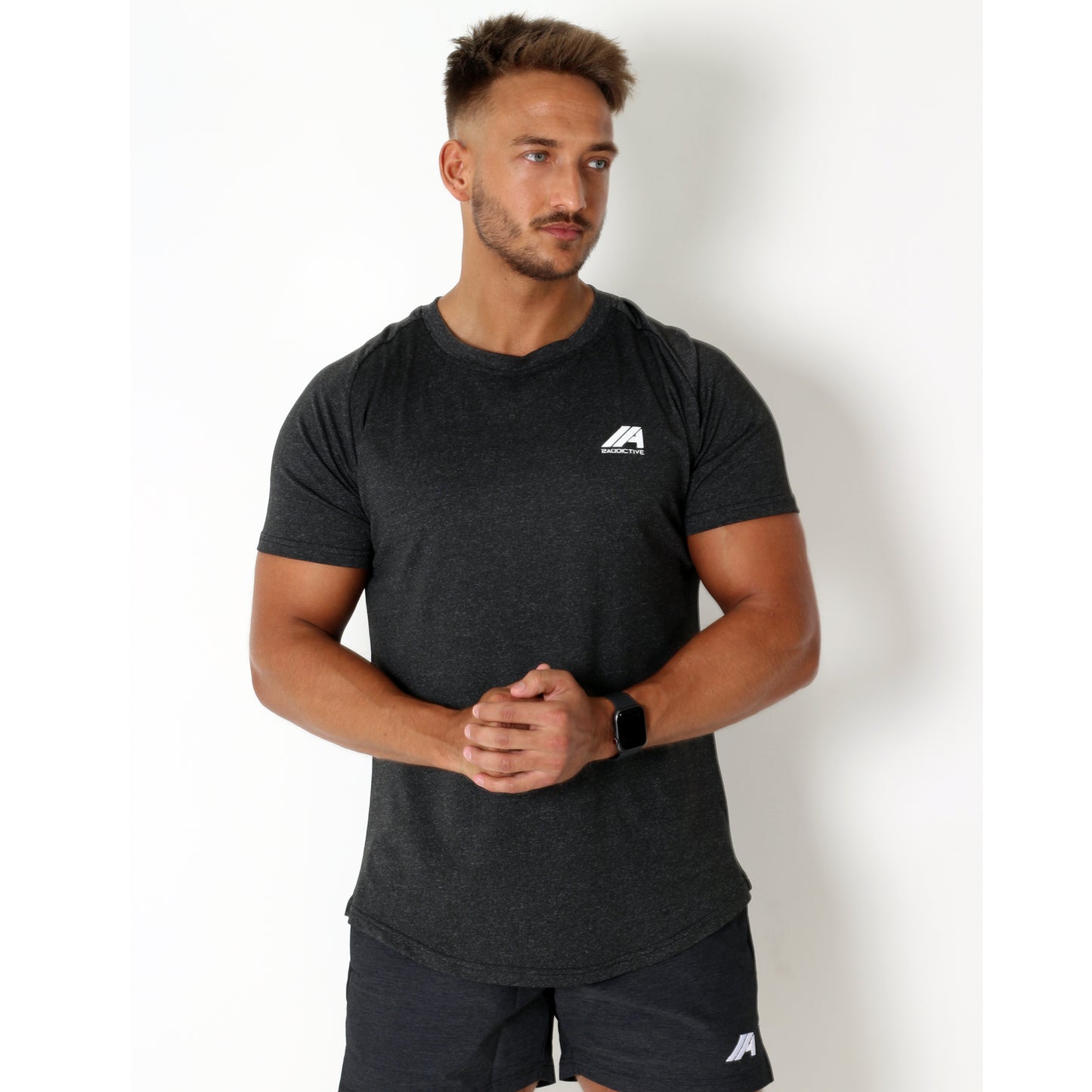 Active Core Training Tee - Marble Grey - 2 Addictive