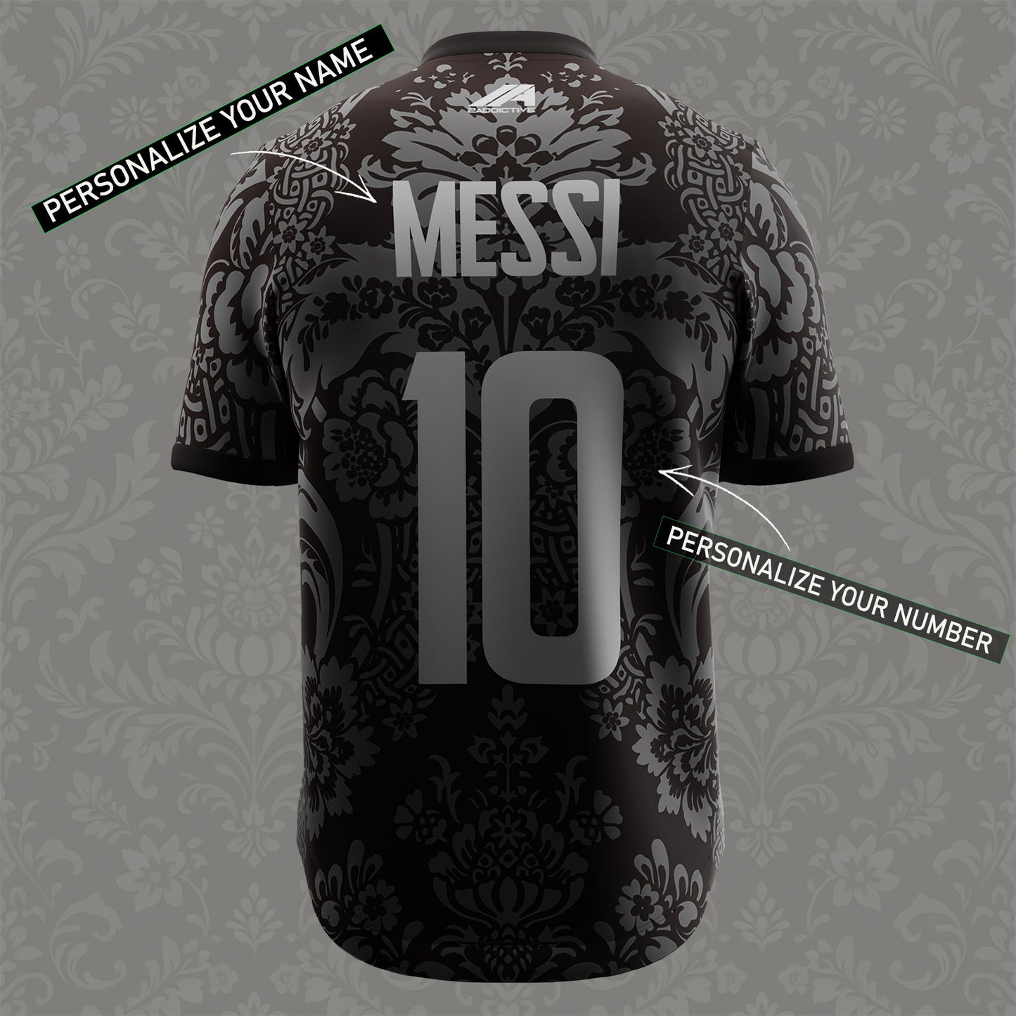 2Addictive Phantom Black Soccer Jersey